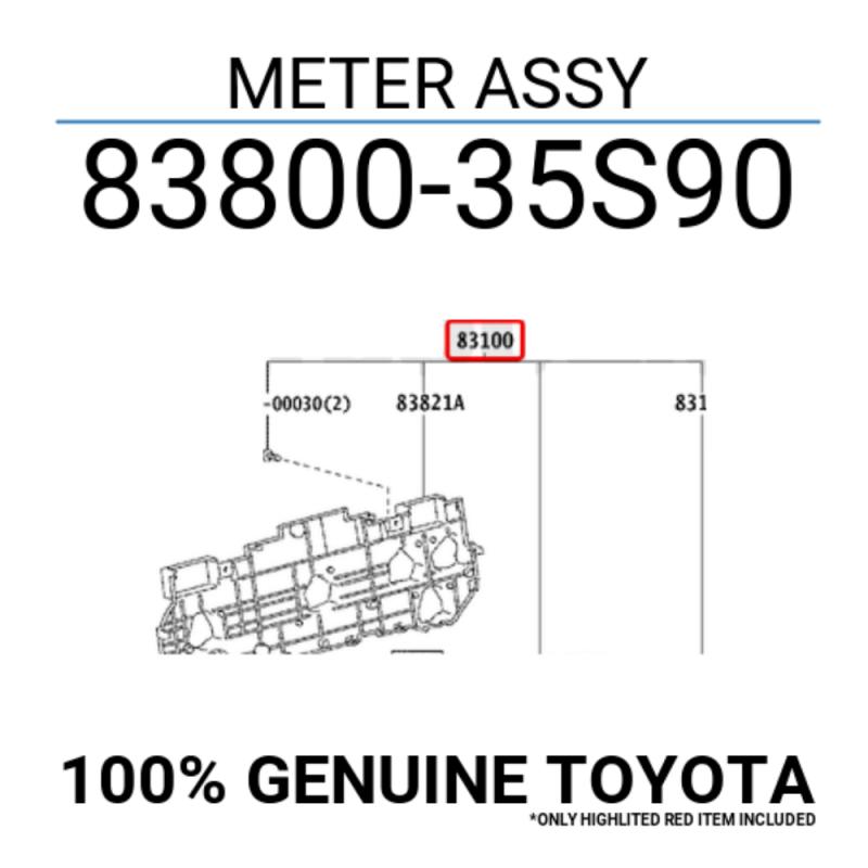 Speedo Meter Assembly - 8380035S90